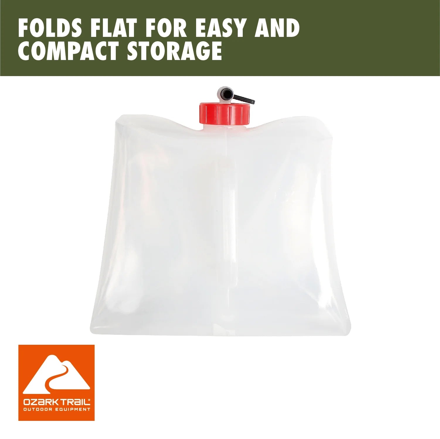 5-Gallon Collapsible Water Container, Clear